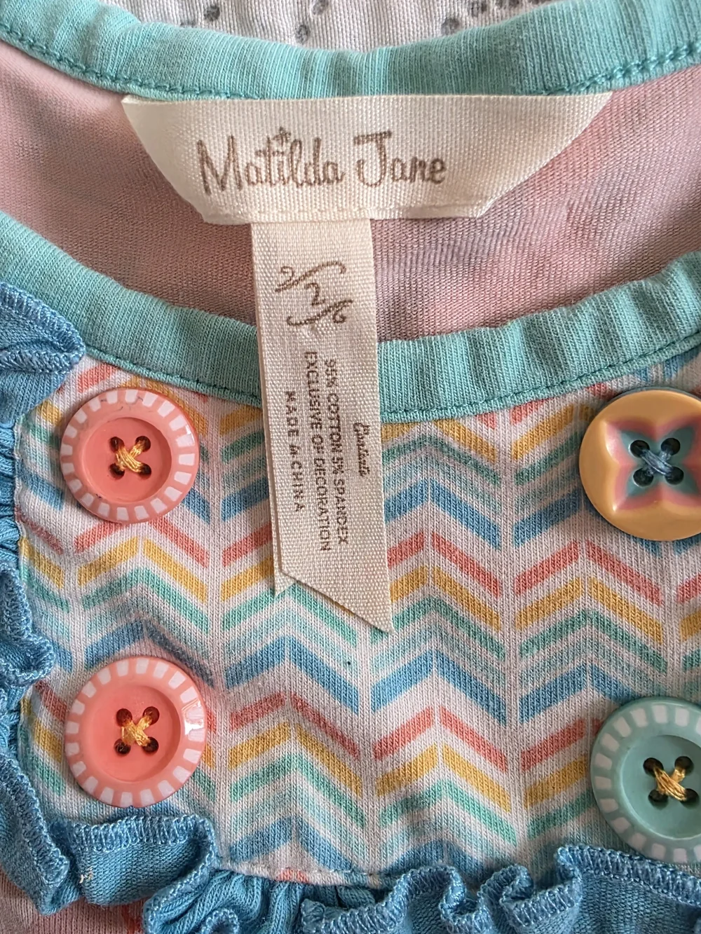 Matilda Jane Girls Size 2 Balloon Floral Twirl Dress Boutique Ruffle Cottagecore